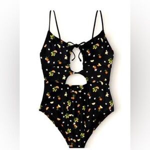 PINK VS Citrus Print Bathing Suit